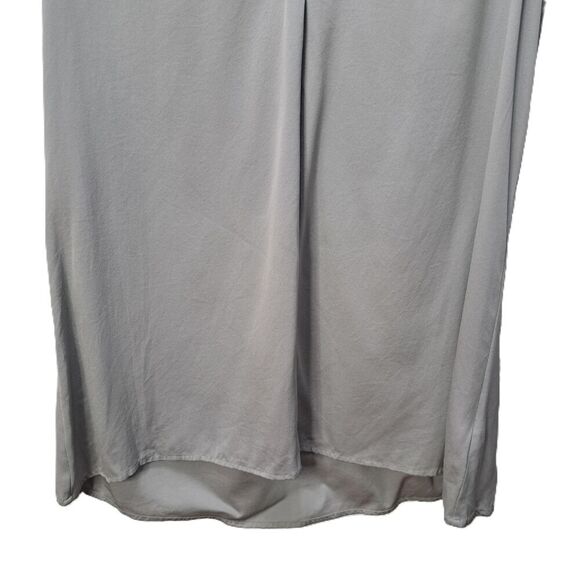 Theory Womens Gray Sleeveless V-Neck Tunic Shell Blouse Top Size Petite Small - Picture 4 of 5